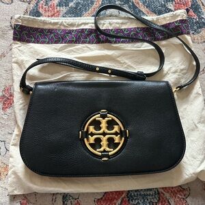 Tory Burch Black Leather Shoulder Bag